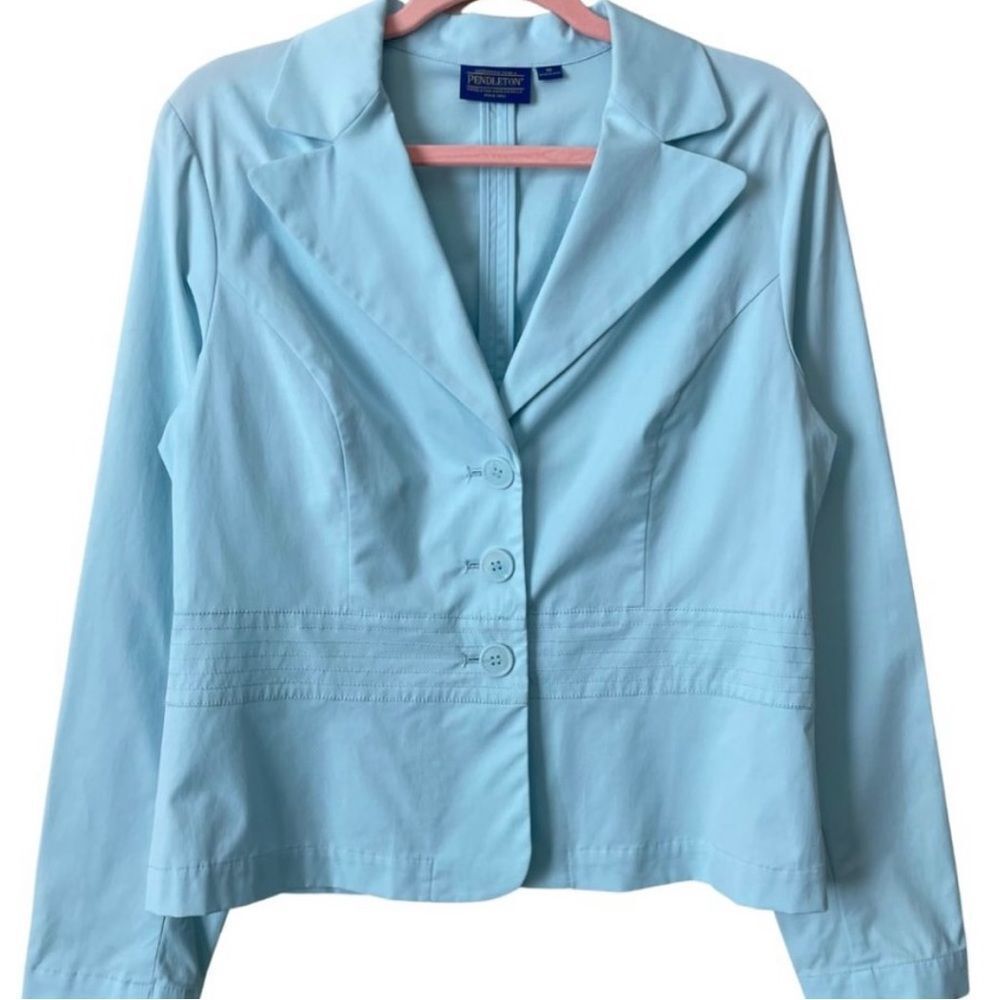 Pendleton Button Up Lightweight Blazer Jacket Wom… - image 1